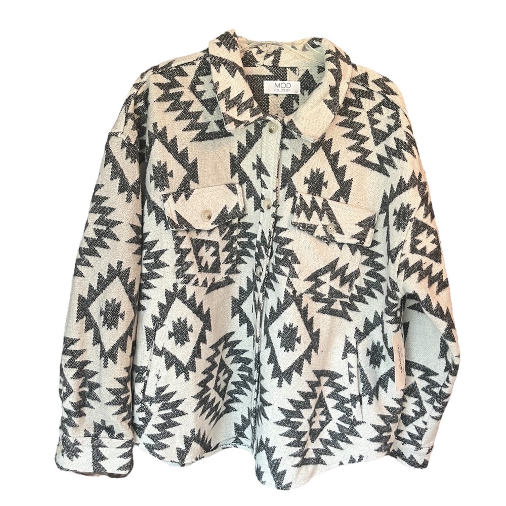 NWT MOD ON TREND Oversized Shacket Size L
